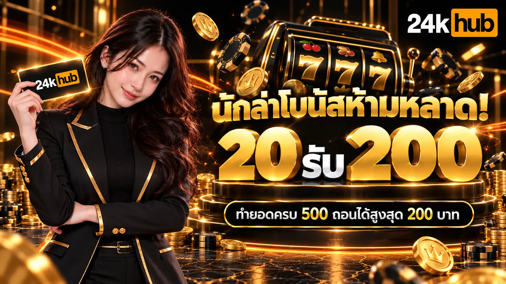 24KHUB สล็อตรวมความมันส์ เลือกเกมพร้อมลุย ทุนไหนเรารับจบ